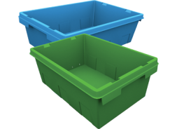 Green and Blue Tote Boxes