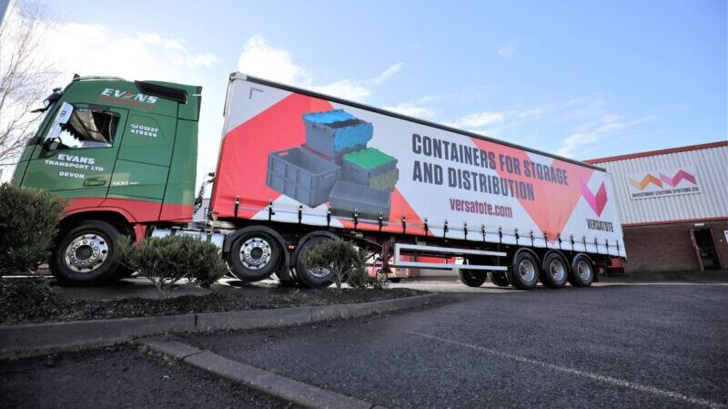 Versatote Lorry Curtain on Evans Transport Lorry